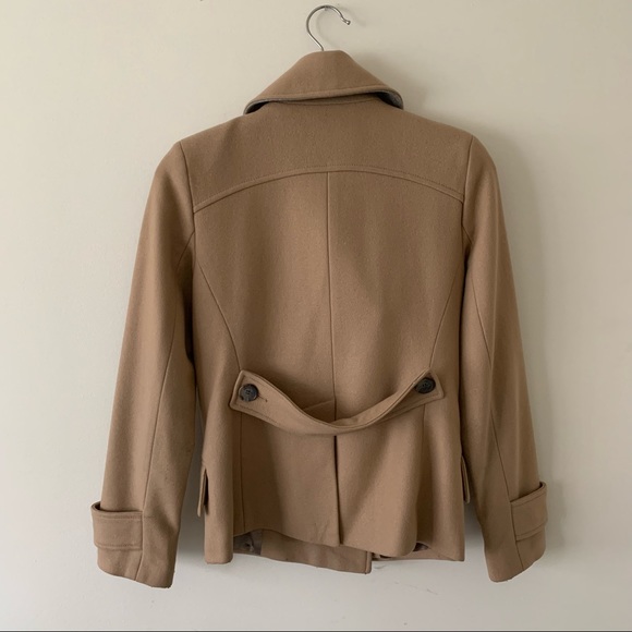 Club Monaco Camel Wool Peacoat Xs - Picture 7 of 9